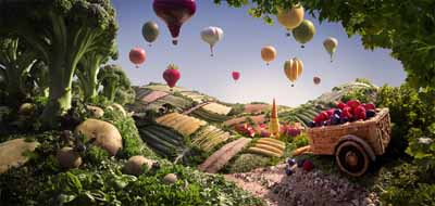 foodart2 green (eco friendly) art