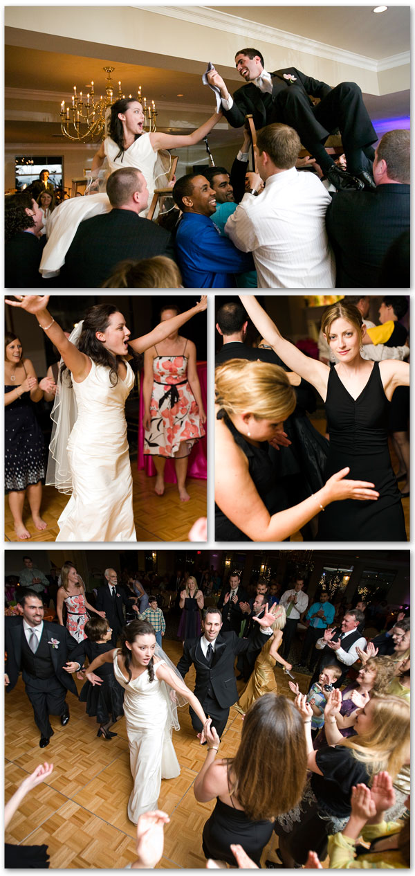 wedding guests dancing and fun