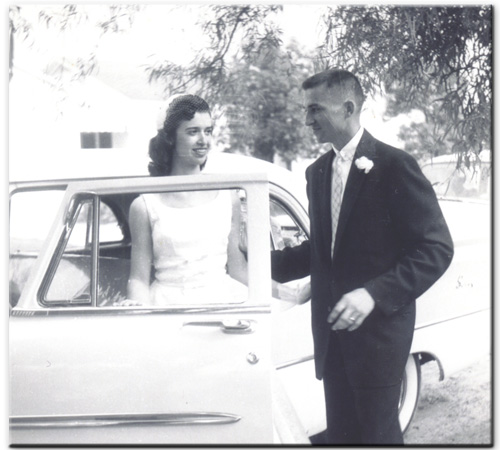 nelson doucet and jenora doucet wedding 1958