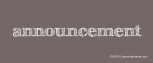 announcement